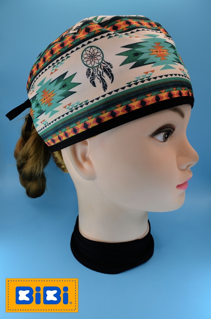 Caballos Atrapasueños (Gorro Corto (Medidas: 9.5 cm de altura, 58 cm de circunferencia, con cintas para amarrar))