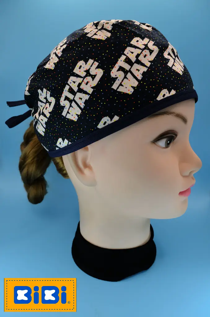 Star Wars confetti (Gorro Corto (Medidas: 9.5 cm de altura, 58 cm de circunferencia, con cintas para amarrar))