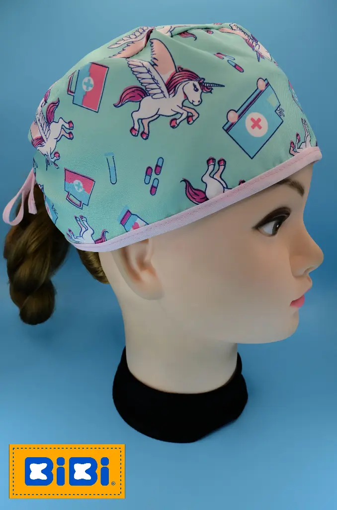Unicornio medicina, fondo menta