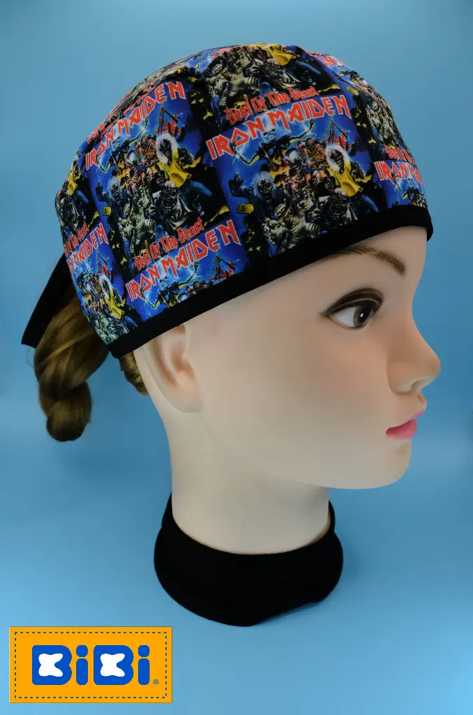 Iron Maiden (Gorro Corto (Medidas: 9.5 cm de altura, 58 cm de circunferencia, con cintas para amarrar))