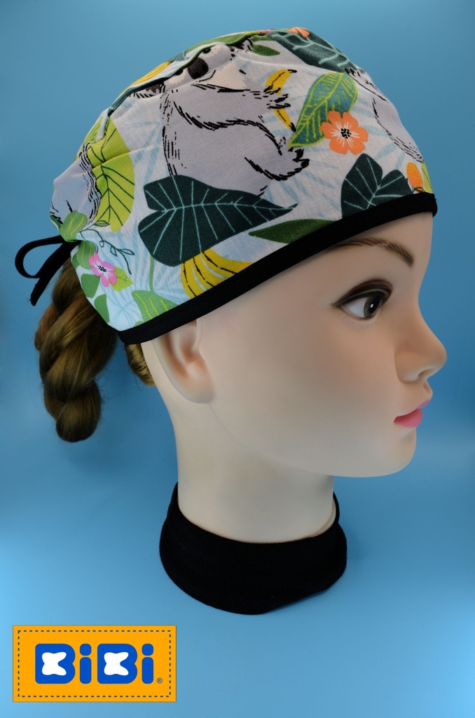 Koalas Grises (Gorro Corto (Medidas: 9.5 cm de altura, 58 cm de circunferencia, con cintas para amarrar))