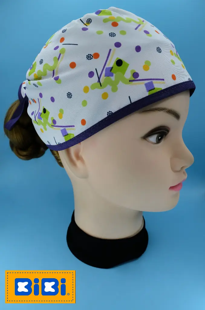 Gusanitos (Gorro Corto (Medidas: 9.5 cm de altura, 58 cm de circunferencia, con cintas para amarrar))