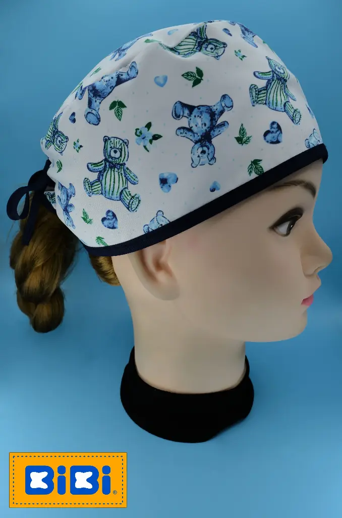 Ositos (Gorro Corto (Medidas: 9.5 cm de altura, 58 cm de circunferencia, con cintas para amarrar))