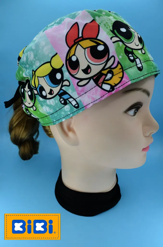 Chicas superpoderosas (Gorro Corto (Medidas: 9.5 cm de altura, 58 cm de circunferencia, con cintas para amarrar))