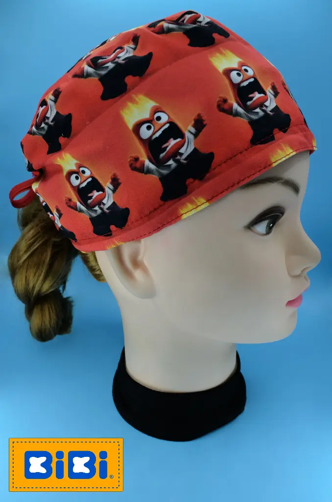 ira intensamente (Gorro Corto (Medidas: 9.5 cm de altura, 58 cm de circunferencia, con cintas para amarrar))