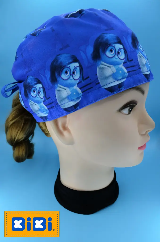 Tristeza intensamente (Gorro Corto (Medidas: 9.5 cm de altura, 58 cm de circunferencia, con cintas para amarrar))