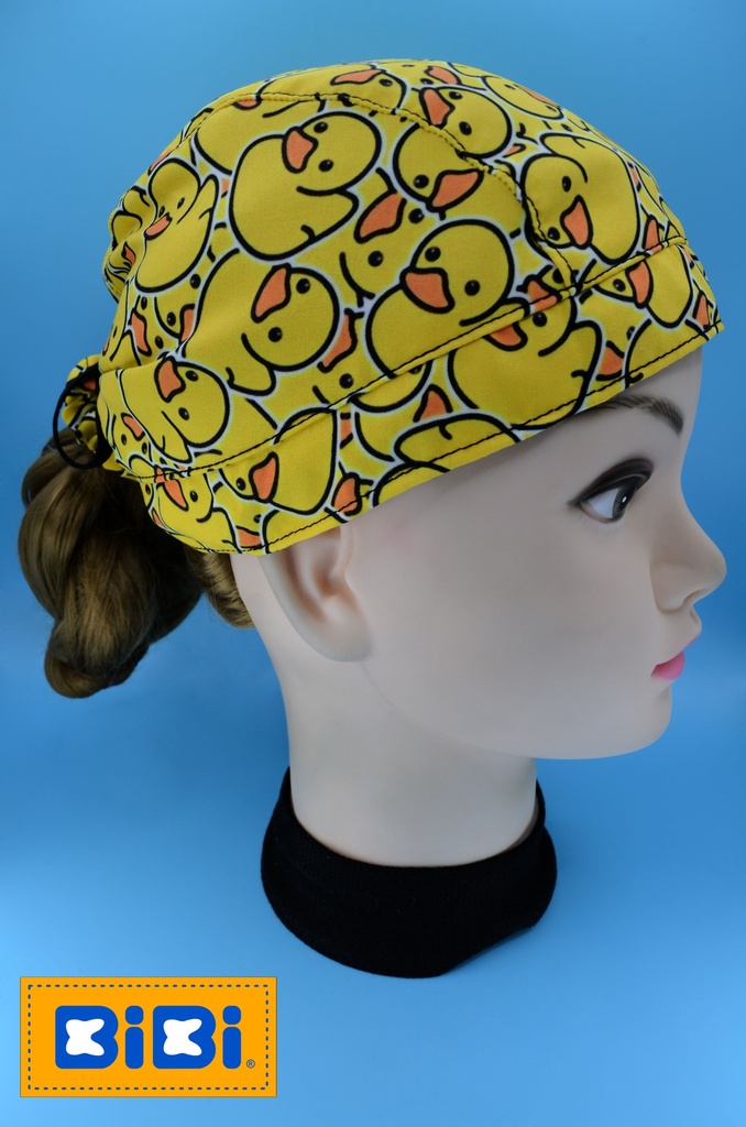 Patos de Hule (Gorro Corto (Medidas: 9.5 cm de altura, 58 cm de circunferencia, con cintas para amarrar))