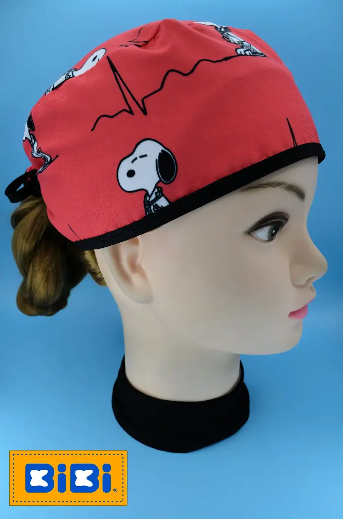 Snoopy electro (Gorro Corto (Medidas: 9.5 cm de altura, 58 cm de circunferencia, con cintas para amarrar))