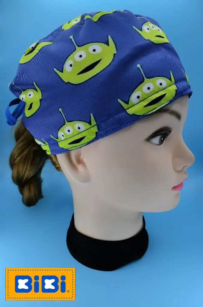 Marcianitos (Gorro Corto (Medidas: 9.5 cm de altura, 58 cm de circunferencia, con cintas para amarrar))