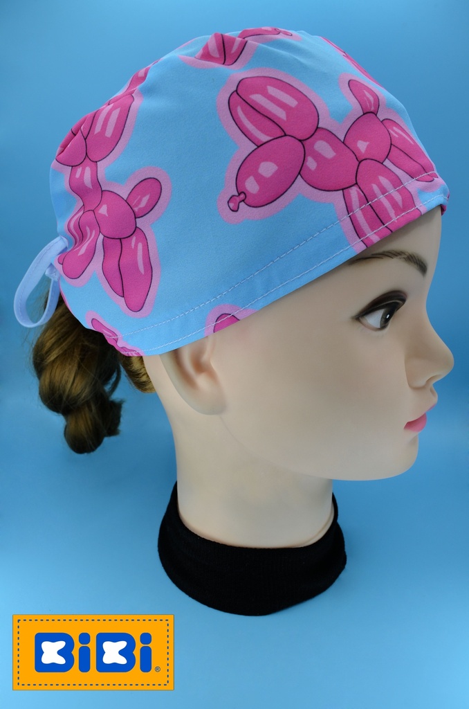 Perro Globo (Gorro Corto (Medidas: 9.5 cm de altura, 58 cm de circunferencia, con cintas para amarrar))