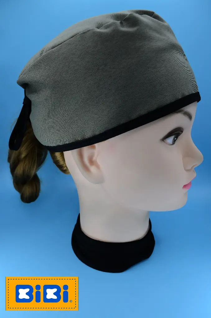 Verde Militar (Gorro Corto (Medidas: 9.5 cm de altura, 58 cm de circunferencia, con cintas para amarrar))