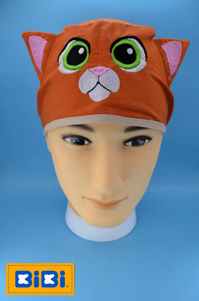Gato Sox (Gorro Corto (Medidas: 9.5 cm de altura, 58 cm de circunferencia, con cintas para amarrar))