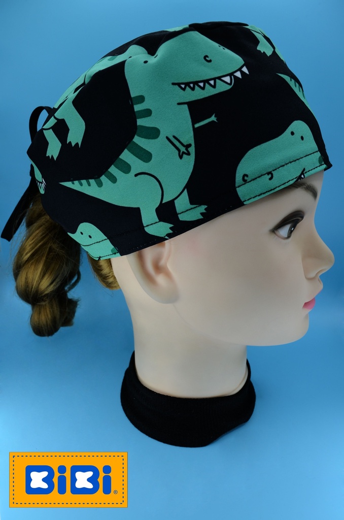 T-Rex (Gorro Corto (Medidas: 9.5 cm de altura, 58 cm de circunferencia, con cintas para amarrar))