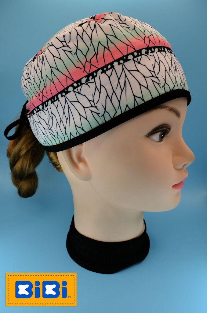 Shinobu kimono (Gorro Corto (Medidas: 9.5 cm de altura, 58 cm de circunferencia, con cintas para amarrar))