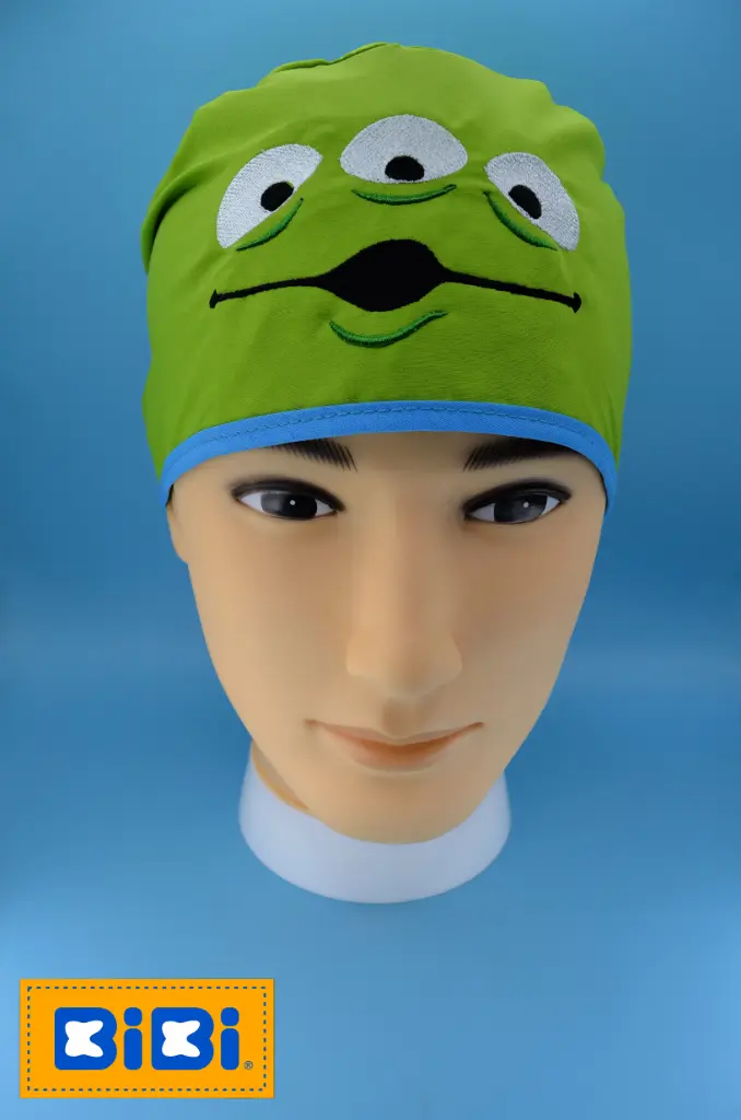 Marcianito (Gorro Corto (Medidas: 9.5 cm de altura, 58 cm de circunferencia, con cintas para amarrar))