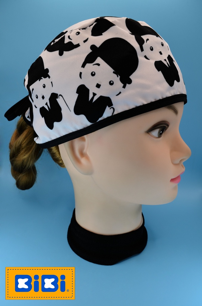 Charles Chaplin (Gorro Corto (Medidas: 9.5 cm de altura, 58 cm de circunferencia, con cintas para amarrar))