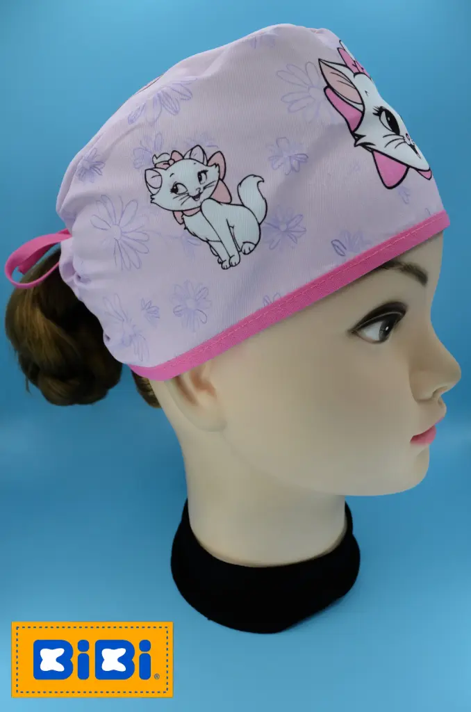 Marie (Gorro Corto (Medidas: 9.5 cm de altura, 58 cm de circunferencia, con cintas para amarrar))