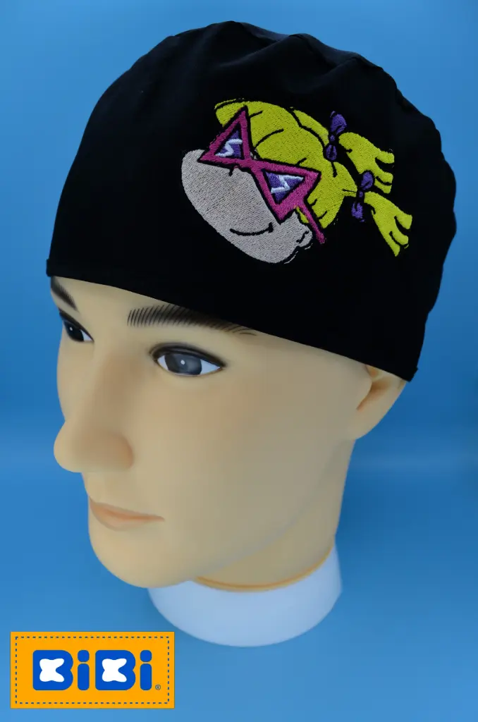 Angélica (Gorro Corto (Medidas: 9.5 cm de altura, 58 cm de circunferencia, con cintas para amarrar))