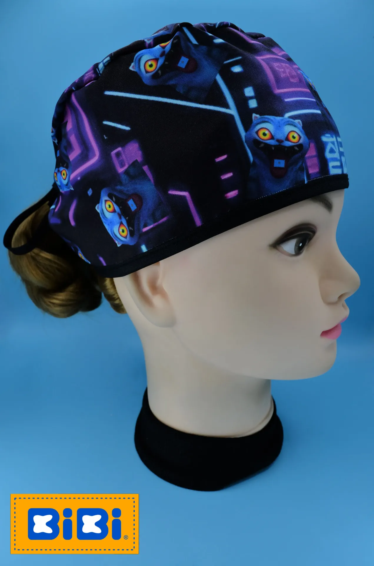 Tigre Kpop (Gorro Corto (Medidas: 9.5 cm de altura, 58 cm de circunferencia, con cintas para amarrar))
