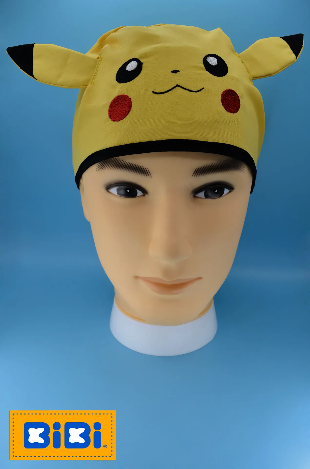 Pikachu (Gorro Corto (Medidas: 9.5 cm de altura, 58 cm de circunferencia, con cintas para amarrar))