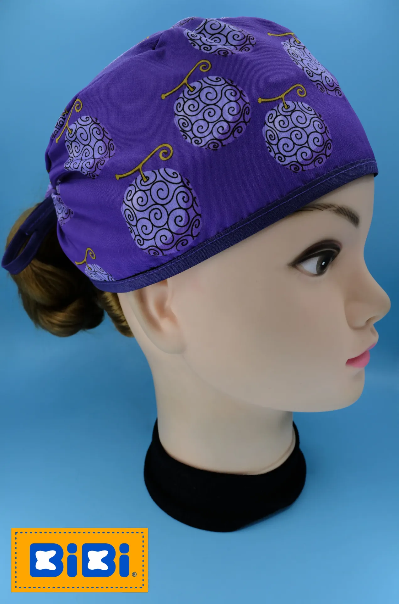 Fruta del diablo (Gorro Corto (Medidas: 9.5 cm de altura, 58 cm de circunferencia, con cintas para amarrar))