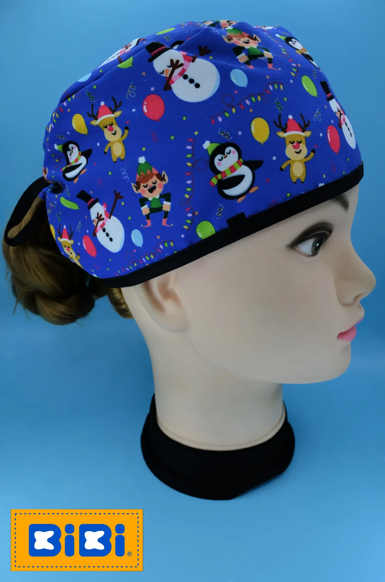 Navidad luces (Gorro Corto (Medidas: 9.5 cm de altura, 58 cm de circunferencia, con cintas para amarrar))