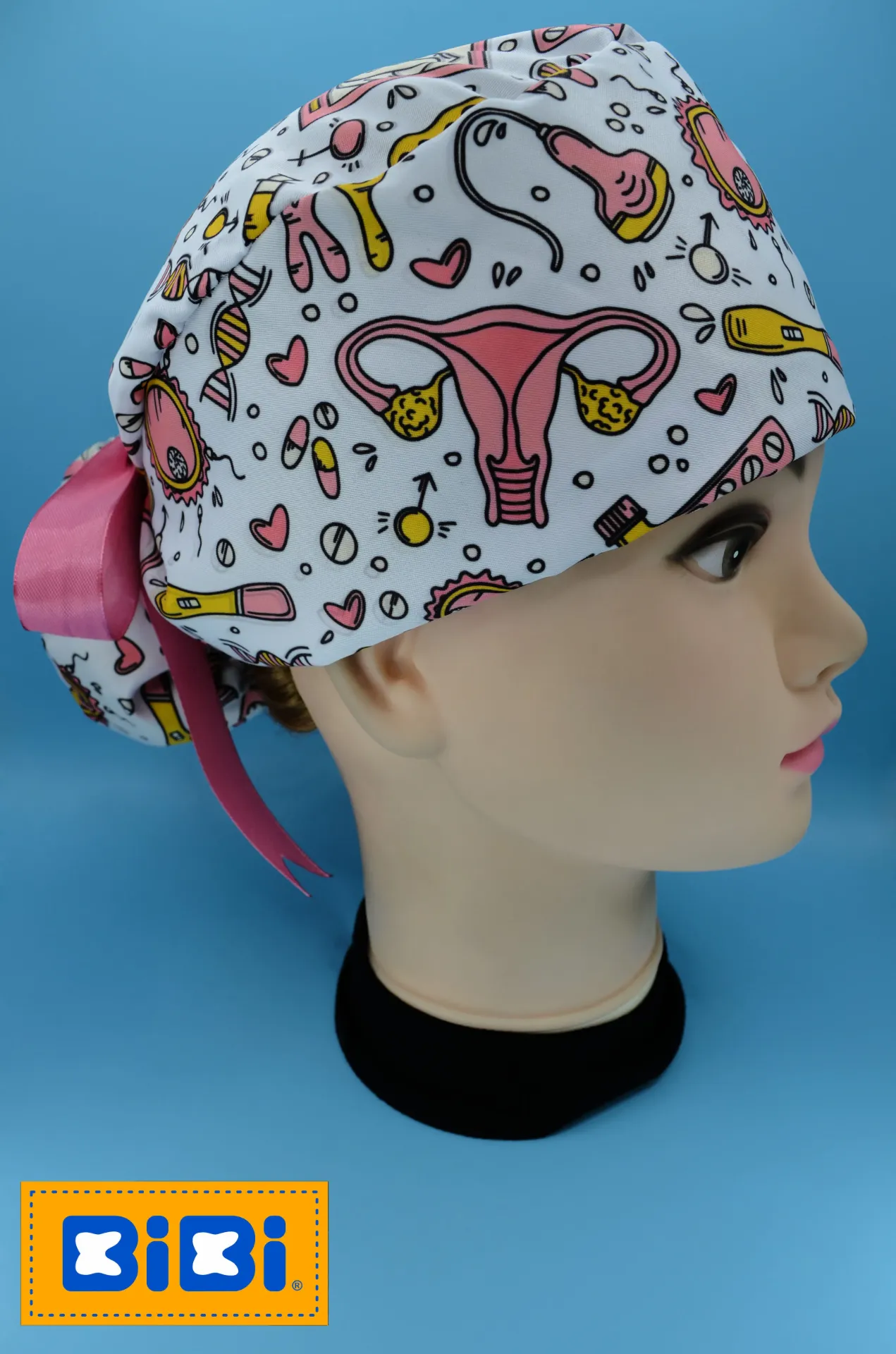 Ginecología (Gorro Largo Elástico (Medidas: 23 cm de altura, 72 cm de circunferencia. Con elastico, pinzas para sobrante de tela. Sirve para guardar cabello en su totalidad))