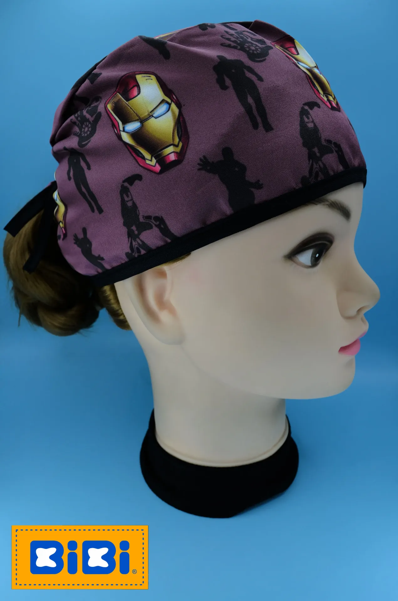 Iron Man sombras (Gorro Corto (Medidas: 9.5 cm de altura, 58 cm de circunferencia, con cintas para amarrar))