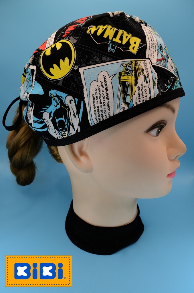 Batman Comics (Gorro Corto (Medidas: 9.5 cm de altura, 58 cm de circunferencia, con cintas para amarrar))
