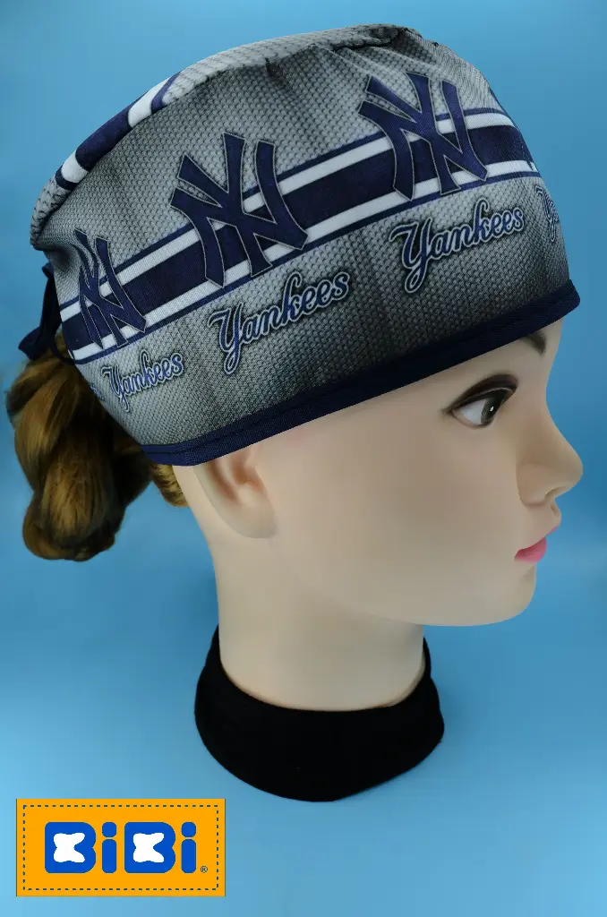 Yankees (Gorro Corto (Medidas: 9.5 cm de altura, 58 cm de circunferencia, con cintas para amarrar))